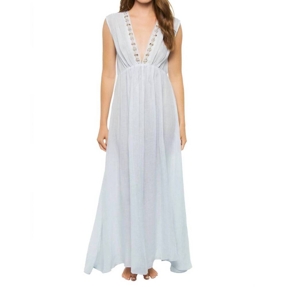 NEW FLORABELLA azores maxi dress in white
